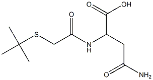 2-[2-(tert-butylsulfanyl)acetamido]-3-carbamoylpropanoic acid