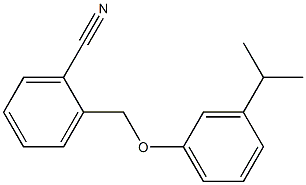 2-[3-(propan-2-yl)phenoxymethyl]benzonitrile