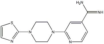 2-[4-(1,3-thiazol-2-yl)piperazin-1-yl]pyridine-4-carboximidamide