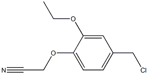 2-[4-(chloromethyl)-2-ethoxyphenoxy]acetonitrile Structure