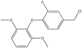  2-[4-(chloromethyl)-2-fluorophenoxy]-1,3-dimethoxybenzene