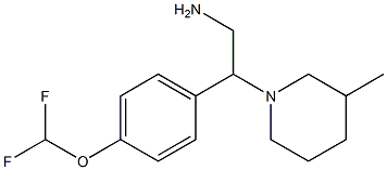 2-[4-(difluoromethoxy)phenyl]-2-(3-methylpiperidin-1-yl)ethanamine