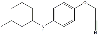 2-[4-(heptan-4-ylamino)phenoxy]acetonitrile Struktur