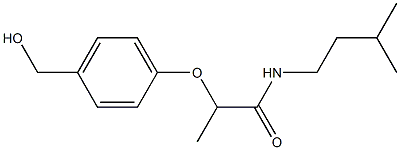 2-[4-(hydroxymethyl)phenoxy]-N-(3-methylbutyl)propanamide