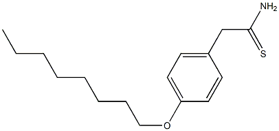 2-[4-(octyloxy)phenyl]ethanethioamide Structure