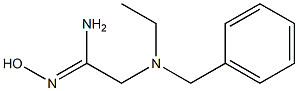 2-[benzyl(ethyl)amino]-N'-hydroxyethanimidamide,,结构式