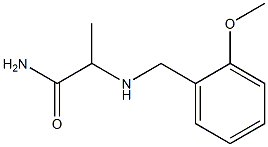 2-{[(2-methoxyphenyl)methyl]amino}propanamide Structure