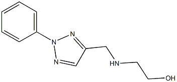 2-{[(2-phenyl-2H-1,2,3-triazol-4-yl)methyl]amino}ethan-1-ol Struktur