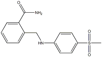 2-{[(4-methanesulfonylphenyl)amino]methyl}benzamide Structure