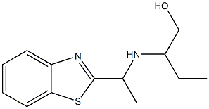 2-{[1-(1,3-benzothiazol-2-yl)ethyl]amino}butan-1-ol Struktur