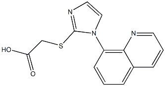 2-{[1-(quinolin-8-yl)-1H-imidazol-2-yl]sulfanyl}acetic acid Structure