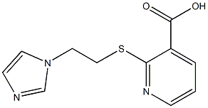 2-{[2-(1H-imidazol-1-yl)ethyl]sulfanyl}pyridine-3-carboxylic acid Structure
