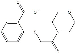 2-{[2-(morpholin-4-yl)-2-oxoethyl]sulfanyl}benzoic acid Structure