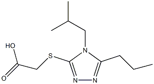 2-{[4-(2-methylpropyl)-5-propyl-4H-1,2,4-triazol-3-yl]sulfanyl}acetic acid