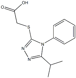 2-{[4-phenyl-5-(propan-2-yl)-4H-1,2,4-triazol-3-yl]sulfanyl}acetic acid