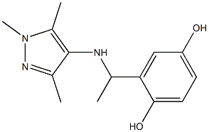 2-{1-[(1,3,5-trimethyl-1H-pyrazol-4-yl)amino]ethyl}benzene-1,4-diol