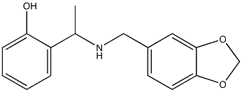 2-{1-[(2H-1,3-benzodioxol-5-ylmethyl)amino]ethyl}phenol|