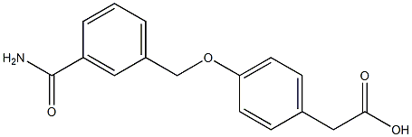 2-{4-[(3-carbamoylphenyl)methoxy]phenyl}acetic acid Structure