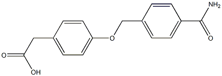 2-{4-[(4-carbamoylphenyl)methoxy]phenyl}acetic acid Structure