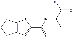 2-{4H,5H,6H-cyclopenta[b]thiophen-2-ylformamido}propanoic acid 结构式