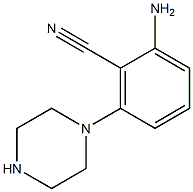 2-amino-6-(piperazin-1-yl)benzonitrile Structure