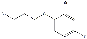 2-bromo-1-(3-chloropropoxy)-4-fluorobenzene Struktur