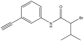 2-bromo-N-(3-ethynylphenyl)-3-methylbutanamide Structure