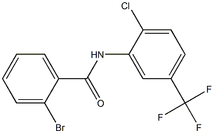2-bromo-N-[2-chloro-5-(trifluoromethyl)phenyl]benzamide Structure