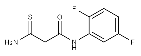 2-carbamothioyl-N-(2,5-difluorophenyl)acetamide Struktur