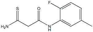 2-carbamothioyl-N-(2-fluoro-5-methylphenyl)acetamide Struktur