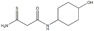 2-carbamothioyl-N-(4-hydroxycyclohexyl)acetamide Struktur