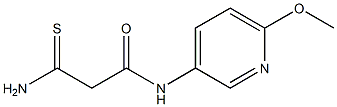 2-carbamothioyl-N-(6-methoxypyridin-3-yl)acetamide Structure