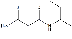 2-carbamothioyl-N-(pentan-3-yl)acetamide Struktur