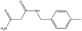 2-carbamothioyl-N-[(4-methylphenyl)methyl]acetamide Structure