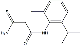 2-carbamothioyl-N-[2-methyl-6-(propan-2-yl)phenyl]acetamide Struktur