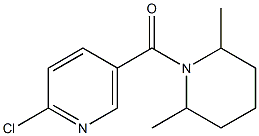 2-chloro-5-[(2,6-dimethylpiperidin-1-yl)carbonyl]pyridine Structure