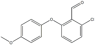 2-chloro-6-(4-methoxyphenoxy)benzaldehyde Structure