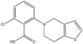2-chloro-6-{4H,5H,6H,7H-thieno[3,2-c]pyridin-5-yl}benzoic acid Structure