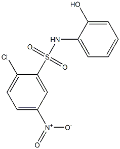  2-chloro-N-(2-hydroxyphenyl)-5-nitrobenzene-1-sulfonamide