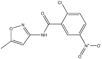  2-chloro-N-(5-methyl-1,2-oxazol-3-yl)-5-nitrobenzamide