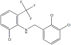  2-chloro-N-[(2,3-dichlorophenyl)methyl]-6-(trifluoromethyl)aniline