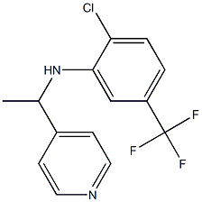  2-chloro-N-[1-(pyridin-4-yl)ethyl]-5-(trifluoromethyl)aniline