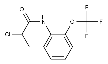 2-chloro-N-[2-(trifluoromethoxy)phenyl]propanamide Struktur