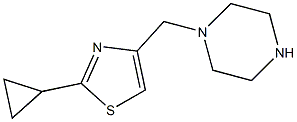 2-cyclopropyl-4-(piperazin-1-ylmethyl)-1,3-thiazole