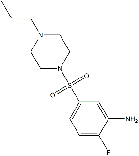  2-fluoro-5-[(4-propylpiperazine-1-)sulfonyl]aniline