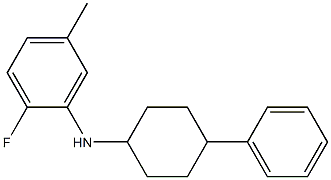 2-fluoro-5-methyl-N-(4-phenylcyclohexyl)aniline Struktur