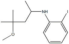 2-iodo-N-(4-methoxy-4-methylpentan-2-yl)aniline Struktur