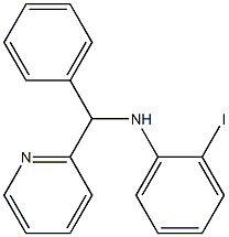 2-iodo-N-[phenyl(pyridin-2-yl)methyl]aniline 结构式