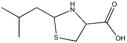 2-isobutyl-1,3-thiazolidine-4-carboxylic acid Structure