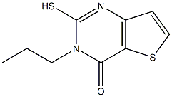 2-mercapto-3-propylthieno[3,2-d]pyrimidin-4(3H)-one Struktur
